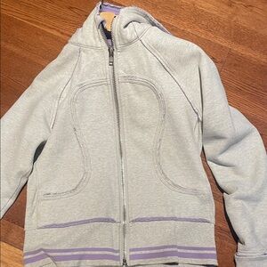 Vintage Lululemon Athletica Gray and Purple Hoodie